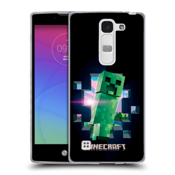 Силиконовый чехол на LG Spirit с принтом Майнкрафт Minecraft