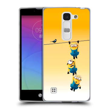 Силиконовый чехол на LG Spirit с принтом Миньоны