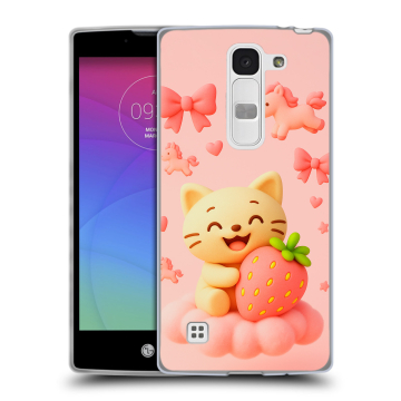 Силиконовый чехол на LG Spirit с принтом для девочек