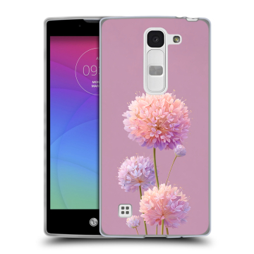 Силиконовый чехол на LG Spirit с принтом Цветы