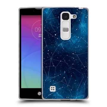 Силиконовый чехол на LG Spirit с принтом Космос звезды