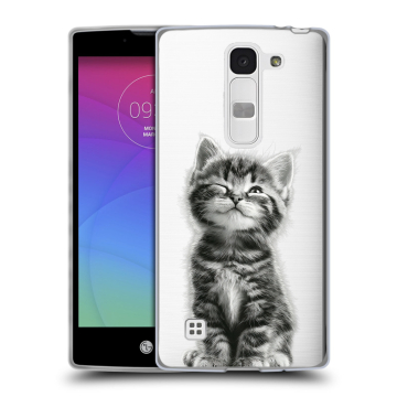 Силиконовый чехол на LG Spirit с принтом Котенок