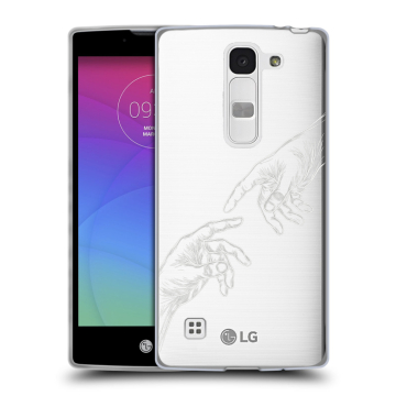 Силиконовый чехол на LG Spirit с принтом Сотворение мира