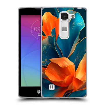 Силиконовый чехол на LG Spirit с принтом Цветы