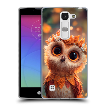 Силиконовый чехол на LG Spirit с принтом Милая сова