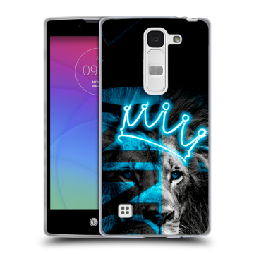 Силиконовый чехол на LG Spirit с принтом Король лев