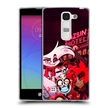 Силиконовый чехол на LG Spirit с принтом Hazbin Hotel Отель Хазбин