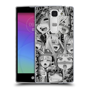 Силиконовый чехол на LG Spirit с принтом Ahegao Ахегао Аниме
