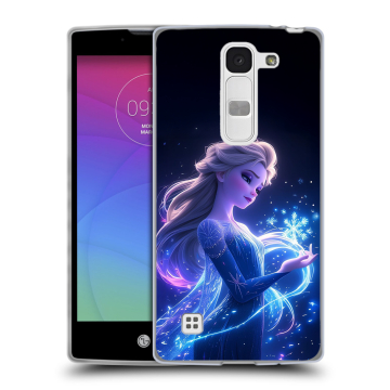 Силиконовый чехол на LG Spirit с принтом Холодное сердце Frozen