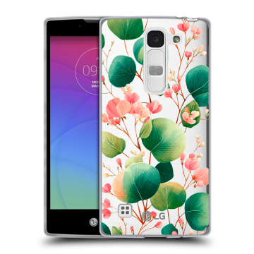 Силиконовый чехол на LG Spirit с принтом женский