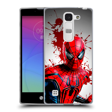 Силиконовый чехол на LG Spirit с принтом Spiderman Человек паук