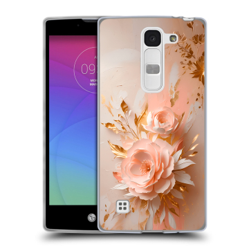 Силиконовый чехол на LG Spirit с принтом женский