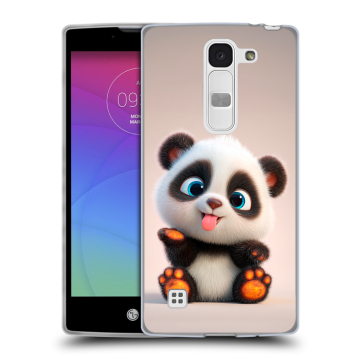 Силиконовый чехол на LG Spirit с принтом милая панда