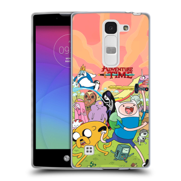Силиконовый чехол на LG Spirit с принтом Adventure time Время приключений