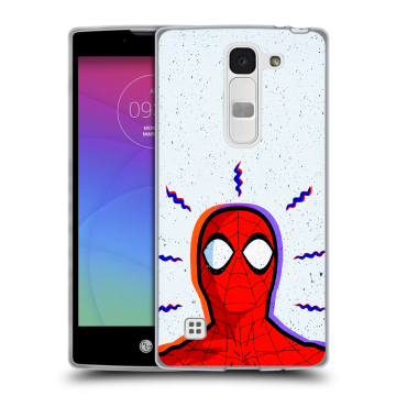 Силиконовый чехол на LG Spirit с принтом Spiderman Человек паук