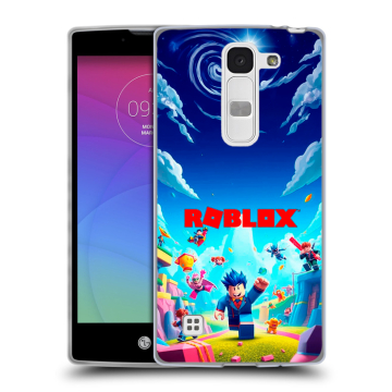 Силиконовый чехол на LG Spirit с принтом Roblox Роблокс