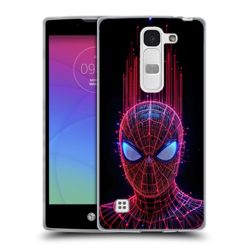 Силиконовый чехол на LG Spirit с принтом Spiderman Человек паук