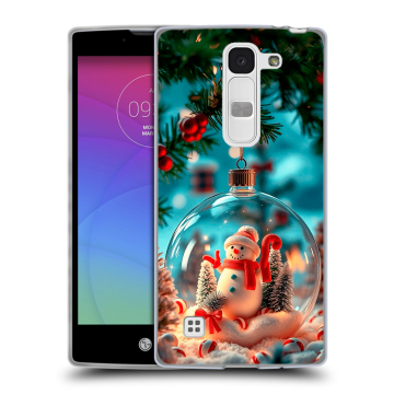 Силиконовый чехол на LG Spirit с принтом Новый год