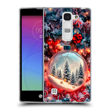 Силиконовый чехол на LG Spirit с принтом Новый год