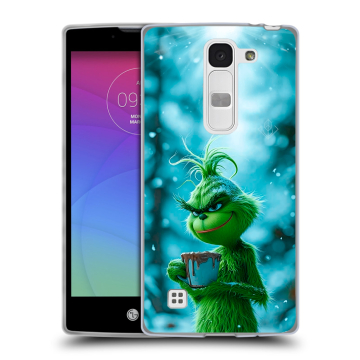 Силиконовый чехол на LG Spirit с принтом Новый год гринч