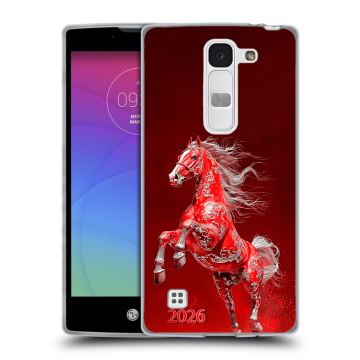 Силиконовый чехол на LG Spirit с принтом Новый год