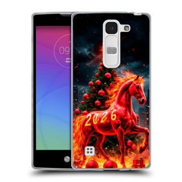 Силиконовый чехол на LG Spirit с принтом Новый год