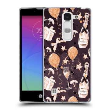 Силиконовый чехол на LG Spirit с принтом Новый год