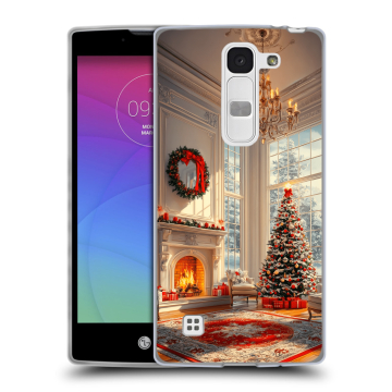 Силиконовый чехол на LG Spirit с принтом Новый год