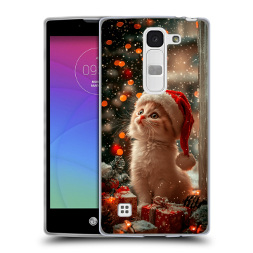 Силиконовый чехол на LG Spirit с принтом Новый год