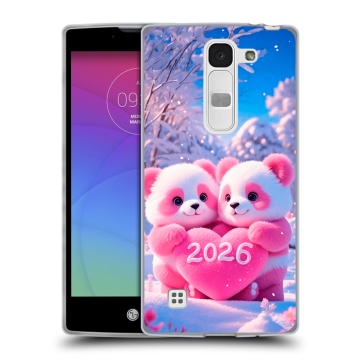 Силиконовый чехол на LG Spirit с принтом Новый год