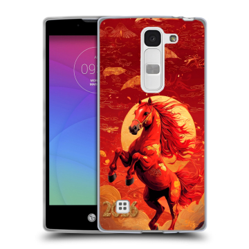 Силиконовый чехол на LG Spirit с принтом Новый год