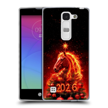Силиконовый чехол на LG Spirit с принтом Новый год