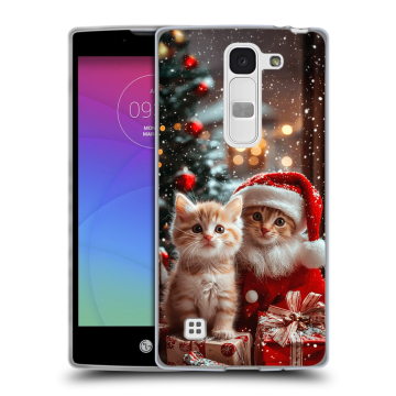 Силиконовый чехол на LG Spirit с принтом Новый год