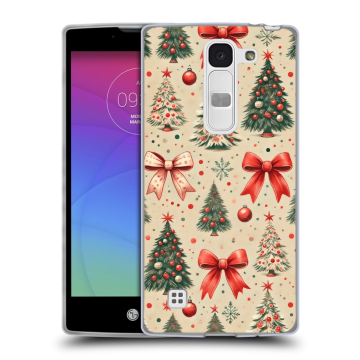 Силиконовый чехол на LG Spirit с принтом Новый год