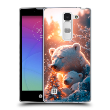 Силиконовый чехол на LG Spirit с принтом Новый год Силиконовый чехол на LG Spirit с принтом Новый год