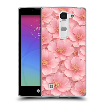 Силиконовый чехол на LG Spirit с принтом женский