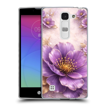 Силиконовый чехол на LG Spirit с принтом женский