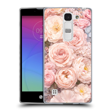 Силиконовый чехол на LG Spirit с принтом женский