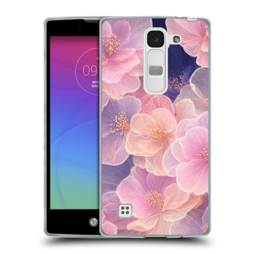 Силиконовый чехол на LG Spirit с принтом женский