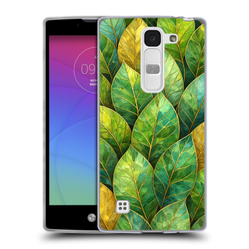 Силиконовый чехол на LG Spirit с принтом женский