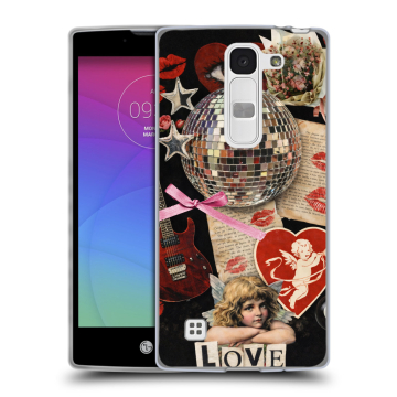 Силиконовый чехол на LG Spirit с принтом для девочек