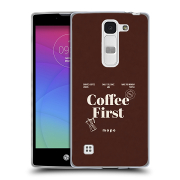 Силиконовый чехол на LG Spirit с принтом женский