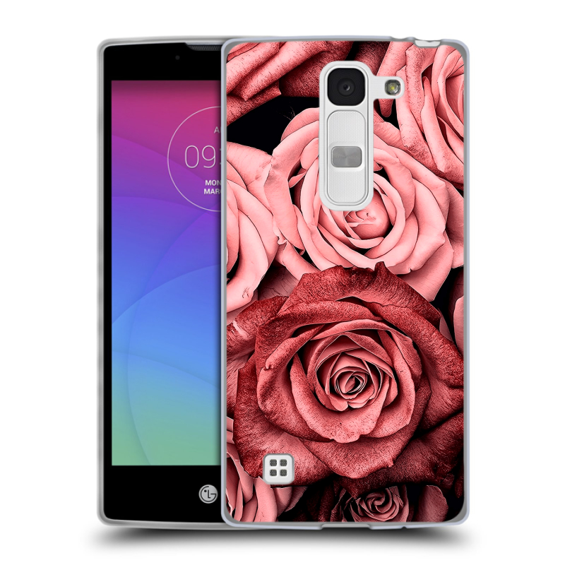 Силиконовый чехол на LG Spirit с принтом Цветы розы Силиконовый чехол на LG Spirit с принтом Цветы розы