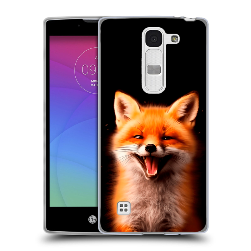 Силиконовый чехол на LG Spirit с принтом Лиса Силиконовый чехол на LG Spirit с принтом Лиса