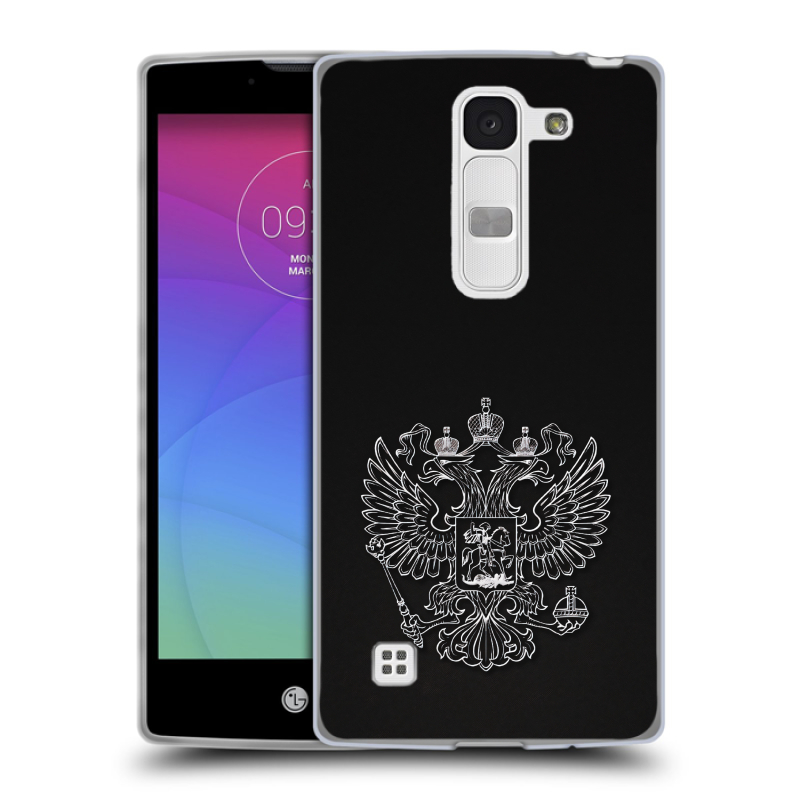 Силиконовый чехол на LG Spirit с принтом Герб России Силиконовый чехол на LG Spirit с принтом Герб России