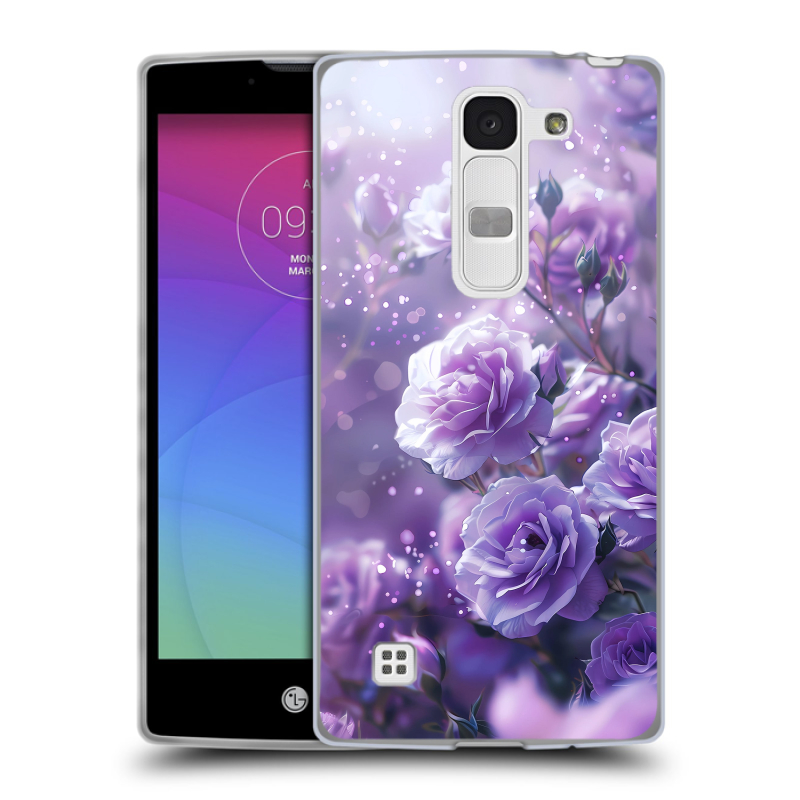 Силиконовый чехол на LG Spirit с принтом Розы цветы Силиконовый чехол на LG Spirit с принтом Розы цветы