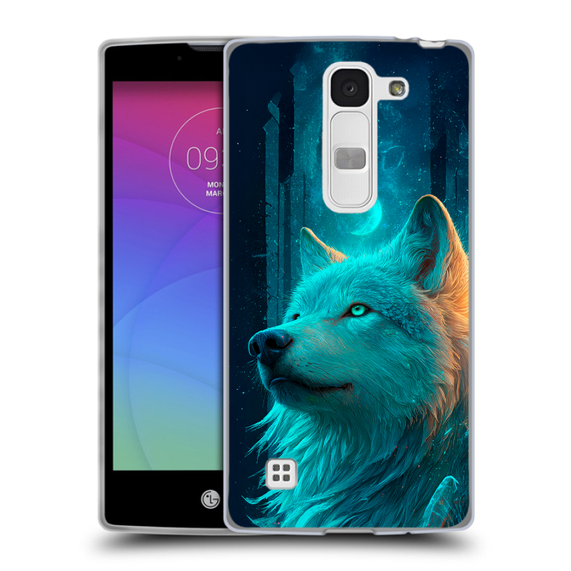 Силиконовый чехол на LG Spirit с принтом бабочки саккура Силиконовый чехол на LG Spirit с принтом бабочки саккура