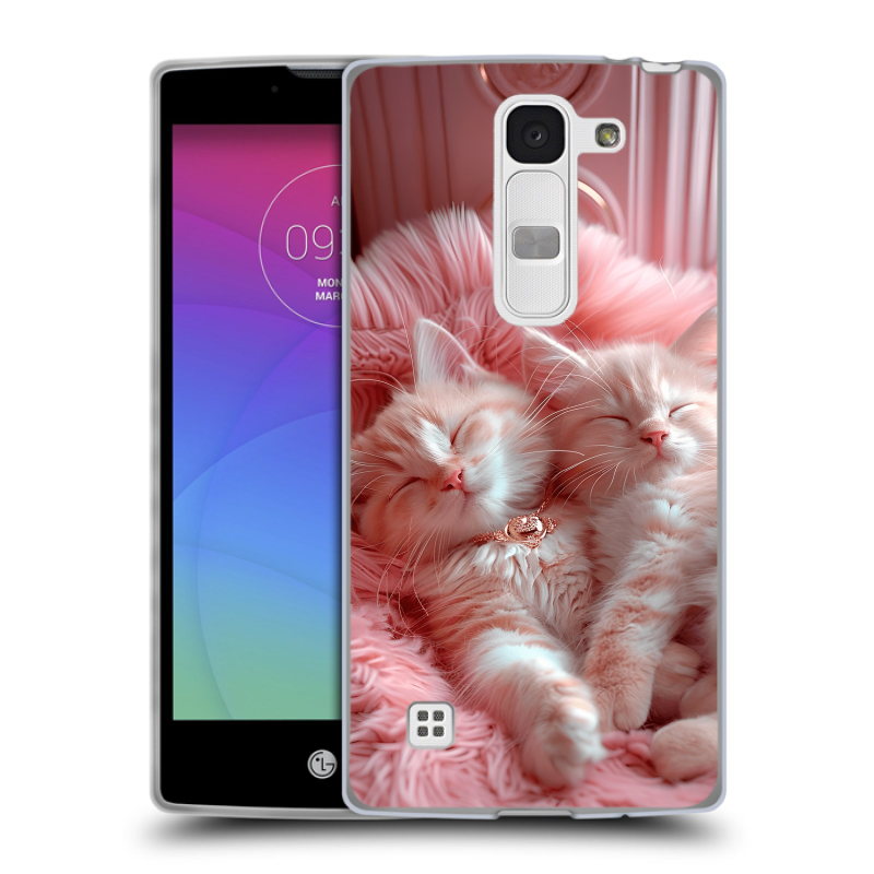 Силиконовый чехол на LG Spirit с принтом котята котики Силиконовый чехол на LG Spirit с принтом котята котики
