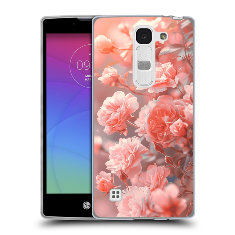 Силиконовый чехол на LG Spirit с принтом Розы цветы Силиконовый чехол на LG Spirit с принтом Розы цветы
