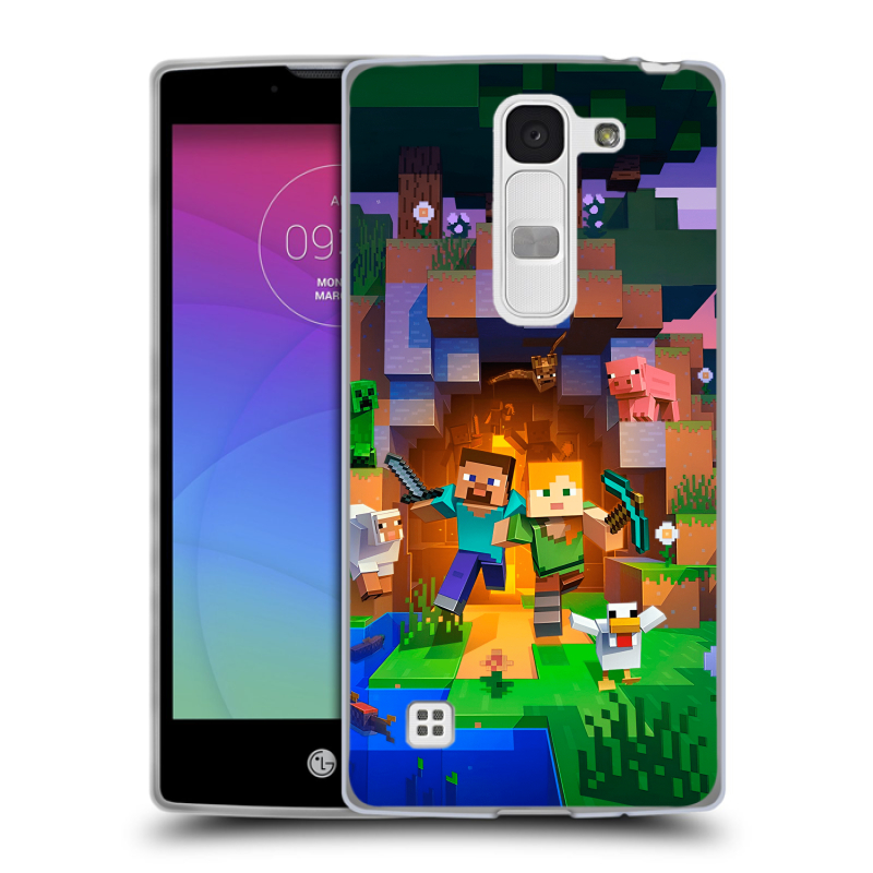 Силиконовый чехол на LG Spirit с принтом Майнкрафт Minecraft Силиконовый чехол на LG Spirit с принтом Майнкрафт Minecraft
